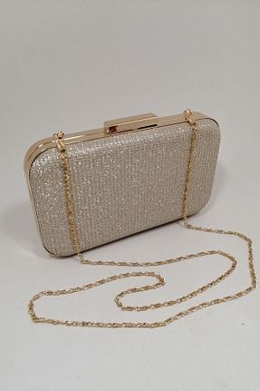 کیف مجلسی طلائی زنانه پارچه ای PARKTAN - کد 374193895