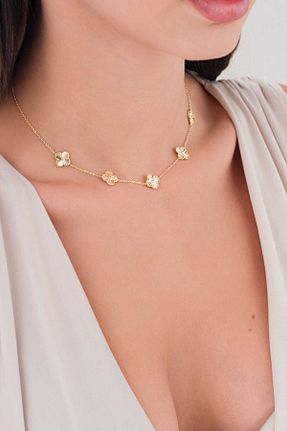 گردنبند استیل ( فولاد ) طلائی زنانه استیل (فولاد) LUCİ LONTANE - کد 847933004