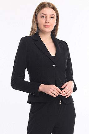کت مشکی زنانه اسلیم فیت Genel Markalar - کد 98509289