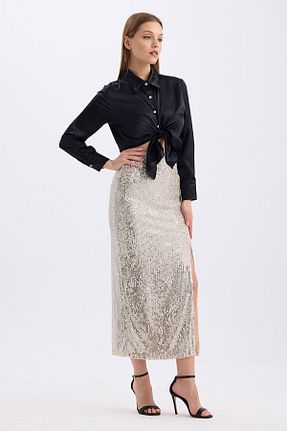 دامن بژ زنانه لیکرا Sense - کد 834735903