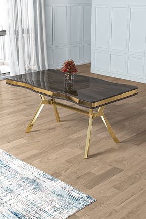 میز آشپزخانه طوسی MDF Canisa - کد 807551500