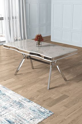 ست میز آشپزخانه سفید MDF Canisa - کد 820998650