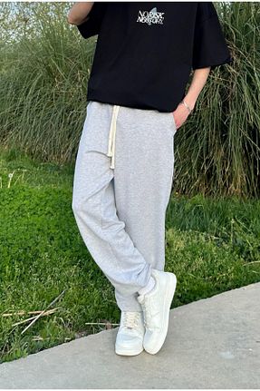 شلوار کرمگن طوسی زنانه Bootcut SERLİNE FASHİON - کد 159035215