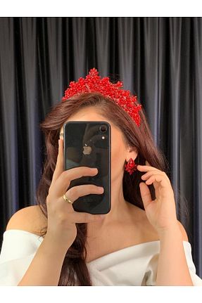 سایر اکسسوری مو قرمز زنانه سنگ کریستال BEYOĞLU NİŞANTAŞI - کد 845750751