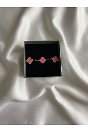 دستبند استیل (فولاد) صورتی زنانه استیل ضد زنگ Harikaa takı - کد 830134247