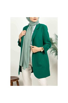 کت حجاب سبز زنانه Boxy çınar özkan - کد 222723553