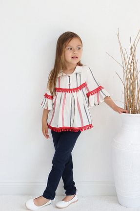 ست بالاتنه و پائین تنه نباتی بچه گانه بافتنی Sevimli - کد 265723219