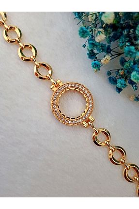 دستبند جواهر طلائی زنانه زیرکن Tarz Takı - کد 192298445