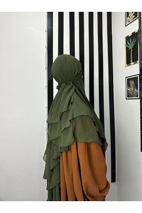 روسری خاکی شیفون yusracollectionn - کد 856961762