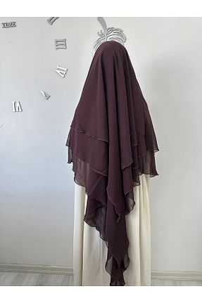 روسری قهوه ای شیفون yusracollectionn - کد 856961731