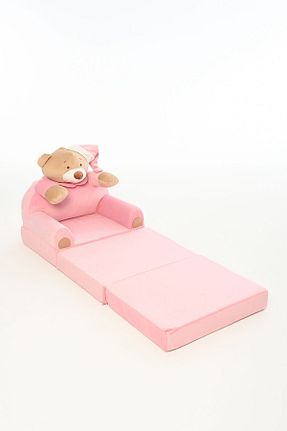 صندلی و مبل اتاق کودک صورتی پارچه ای Pufu Toys - کد 851238314