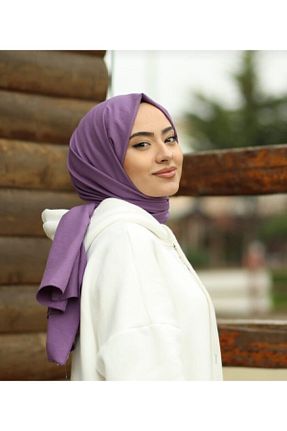 شال بنفش زنانه پنبه ای HAR-UM Ticaret - کد 238543805