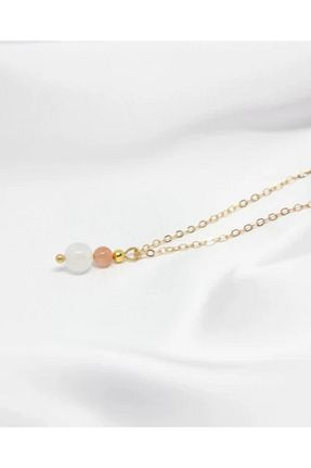 گردنبند جواهر رنگی زنانه سنگ طبیعی NBS Beautiful Naturel Stones - کد 856980023