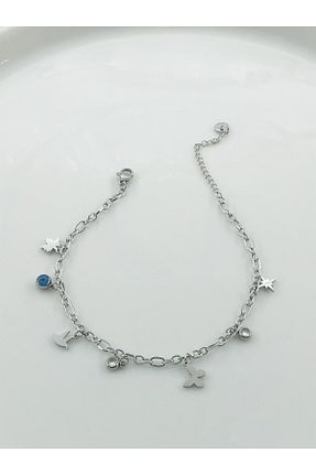 خلخال جواهر زنانه استیل (فولاد) DS DİAMONDSHOP - کد 857006009