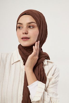 شال قهوه ای زنانه DSCARF - کد 857010771