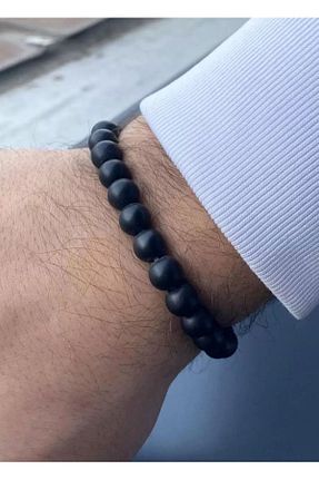 دستبند جواهر مشکی مردانه منجق My Moment - کد 857011058