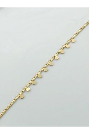خلخال جواهر زرد زنانه استیل (فولاد) DS DİAMONDSHOP - کد 857006656