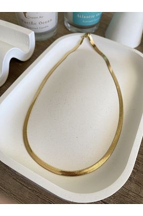 گردنبند استیل ( فولاد ) طلائی زنانه استیل (فولاد) TAMELA - کد 789648419