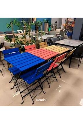 ست صندلی و میز کمپ آبی TİTANYUM CHAİR - کد 825882967