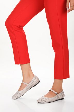 بابت طوسی زنانه چرم خالص PASSAGE SHOES - کد 857018338