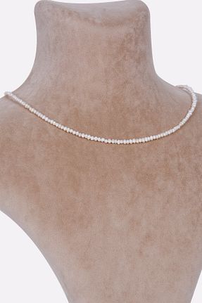گردنبند مروارید سفید مروارید آب شیرین fresk - کد 280564684