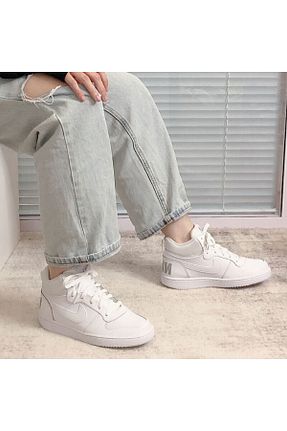 کفش اسنیکر سفید زنانه بند دار Nike - کد 857016319