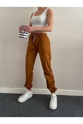 شلوار کرمگن قهوه ای زنانه اسلیم eccmoda - کد 857022616