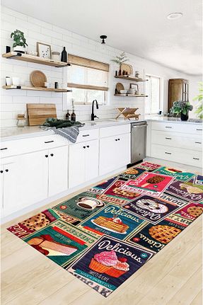 فرش آشپزخانه مشکی پنبه ای G&C HOME - کد 857098228