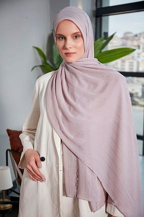 شال طوسی زنانه شیفون Scarf - کد 829674676