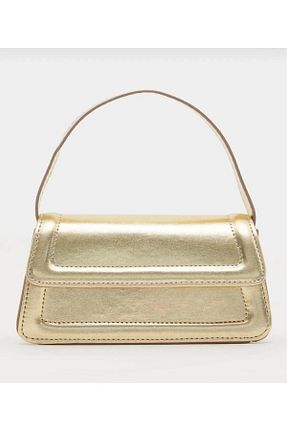 کیف دوشی طلائی زنانه چرم مصنوعی Mercan - کد 854801875