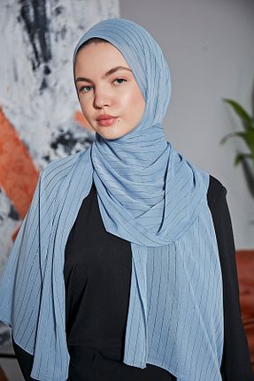 شال آبی زنانه شیفون Scarf - کد 816598033