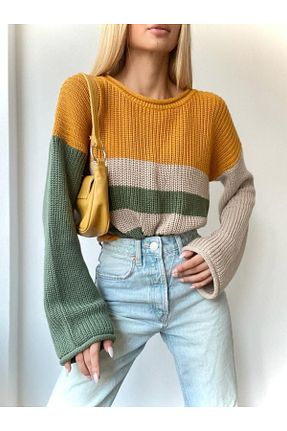 پلیور بژ زنانه رگولار SHUGAA - کد 857135154