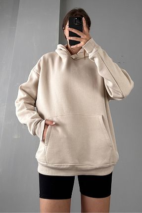 سوئیشرت بژ زنانه ساده Sorridi - کد 857159381
