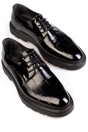 کفش کلاسیک مشکی مردانه پاشنه کوتاه (1 - 4 سانتی متر) maximoda - کد 857151479