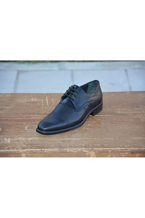 کفش کلاسیک مشکی مردانه چرم خالص LİCCAS - کد 855387843