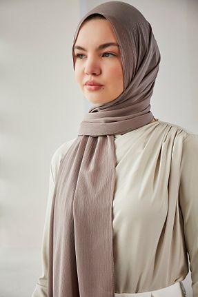 شال طلائی زنانه شیفون Scarf - کد 816227260