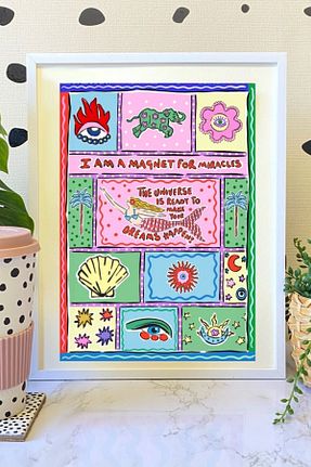 محصول دکوراسیون دیوار رنگی 1 پارچه Hello Melody Design - کد 832466692