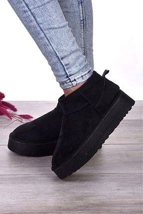بوت برفی مشکی زنانه پارچه ای EES - کد 857306654