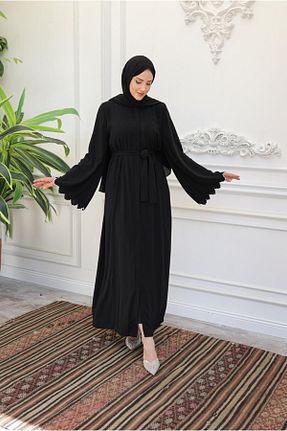 کلاه و ابایا مشکی زنانه پنبه ای Nueny prive - کد 839473476