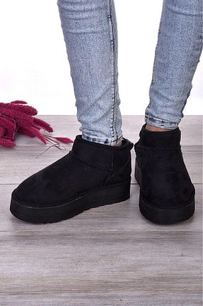 بوت برفی مشکی زنانه پارچه ای EES - کد 857306654