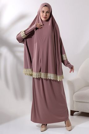 لباس حجاب صورتی زنانه Relaxed ihvanonline - کد 850410824