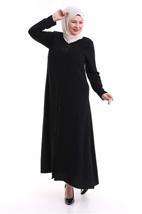 کلاه و ابایا مشکی زنانه %100 پنبه İsramoda - کد 340613056