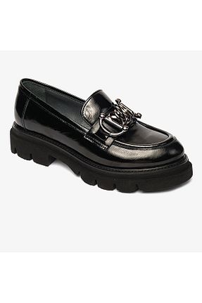 کفش لوفر مشکی زنانه چرم خالص Greyder - کد 856307267