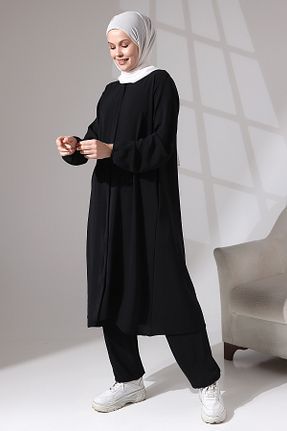 لباس حجاب مشکی زنانه Asimetrik İsra - کد 721588703