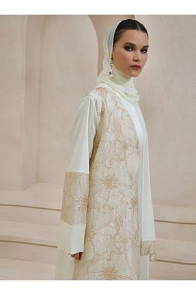 کلاه و ابایا بژ زنانه بافتنی AL SHEIKHA - کد 857360985