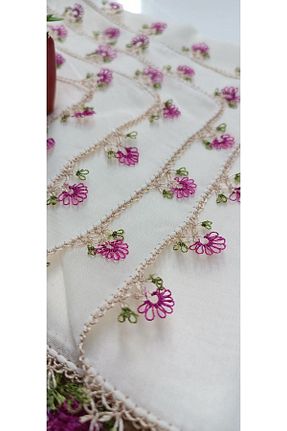 روسری بژ 100 x 100 EL ÖRGÜSÜ CİCİ BEBE - کد 343439215