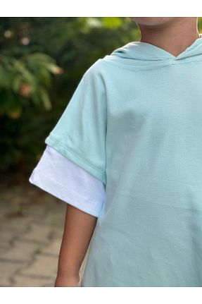 ست بالاتنه و پائین تنه سبز بچه گانه بافتنی Dage Kids - کد 856385567