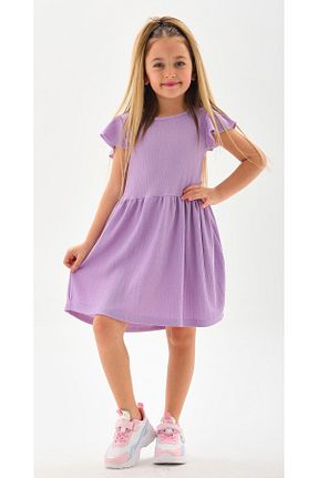 لباس بنفش بچه گانه بافتنی DEVRİMAY TEKSTİL - کد 815508865