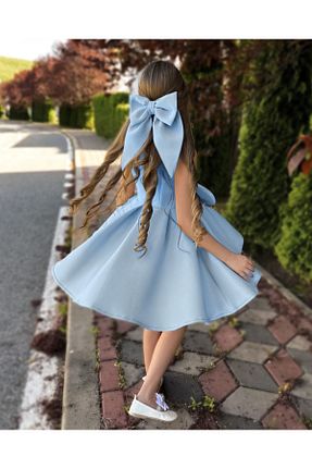 لباس مجلسی و فارغ التحصیلی آبی بچه گانه بافتنی By Feyza Kids Collection - کد 854539000