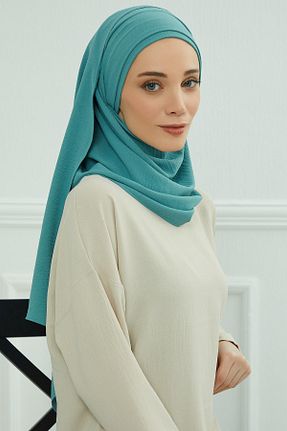 شال سبز زنانه پنبه - پلی استر کد 280933683